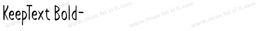 KeepText Bold字体转换